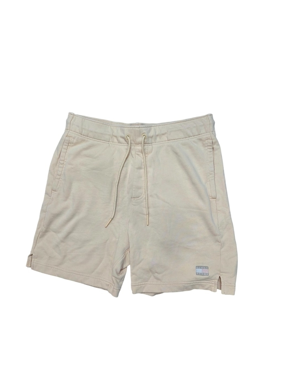 Tommy Hilfiger Men's Cream Drawstring Athletic Shorts